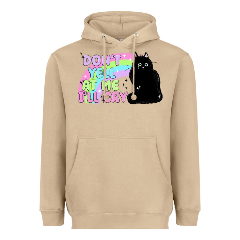 Dont Yell At Me Ill Cry Heavyweight Hoodie by MaliasSmallBusiness | Teevron