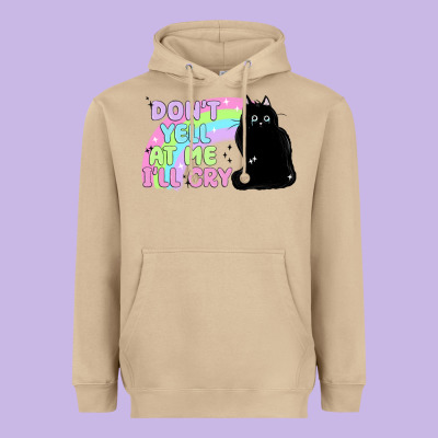 Dont Yell At Me Ill Cry Heavyweight Hoodie Designed By Maliassmallbusiness