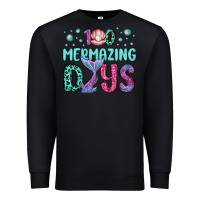 Black 100 mermazing days Premium Sweatshirt - MaliasSmallBusiness