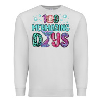 Dove Grey 100 mermazing days Premium Sweatshirt - MaliasSmallBusiness