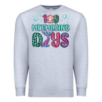 Heather Grey 100 mermazing days Premium Sweatshirt - MaliasSmallBusiness