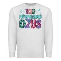 Oatmeal Heather 100 mermazing days Premium Sweatshirt - MaliasSmallBusiness