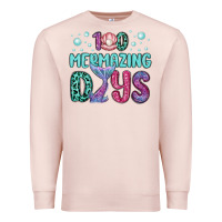 Pale Pink 100 mermazing days Premium Sweatshirt - MaliasSmallBusiness