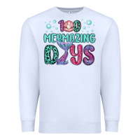 White 100 mermazing days Premium Sweatshirt - MaliasSmallBusiness