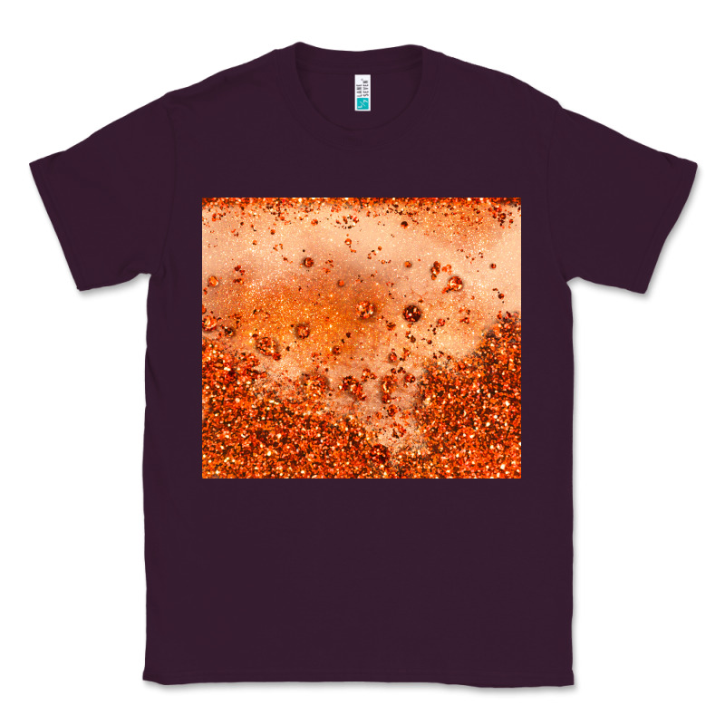 Orange Glitter Tumbler Classic Tee by JahusDesignShop | Teevron