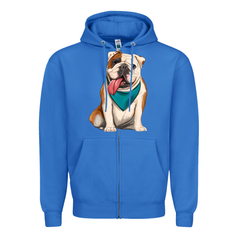 English Bulldog Zipper Hoodie by Artiststas | Teevron