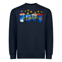 Navy police coffee cups Heavyweight Sweatshirt - texasbilliewilder