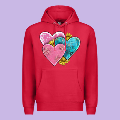 Hearts Premium Hoodie Designed By Adodesignshop
