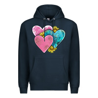 Navy hearts Premium Hoodie - AdoDesignShop