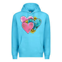 Ocean Blue hearts Premium Hoodie - AdoDesignShop
