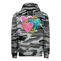 Slate Camo hearts Premium Hoodie - AdoDesignShop