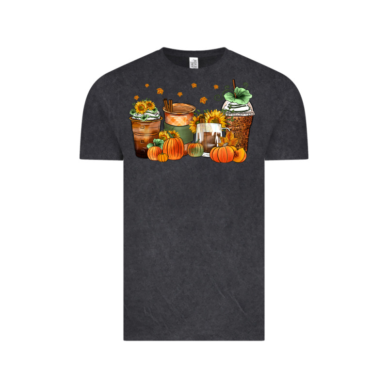 Fall Coffee Cups Vintage Tee by Zillion Design Studio | Teevron