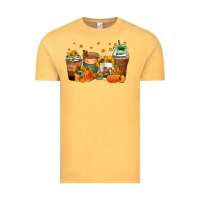 Vintage Mustard fall coffee cups Vintage Tee - Zillion Design Studio