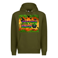 Army Green witches brew tumbler Premium Hoodie - BundleAndBundleShop