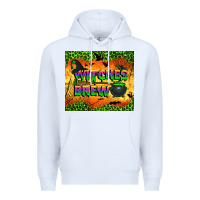 White witches brew tumbler Premium Hoodie - BundleAndBundleShop