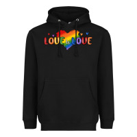 Black love is love lgbtq Heavyweight Hoodie - MaliasSmallBusiness