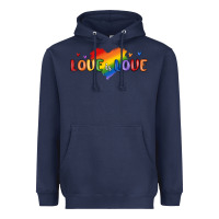 Navy love is love lgbtq Heavyweight Hoodie - MaliasSmallBusiness