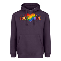 Plum love is love lgbtq Heavyweight Hoodie - MaliasSmallBusiness