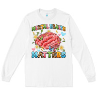 White mental health matters Long Sleeve Tee - Artiststas