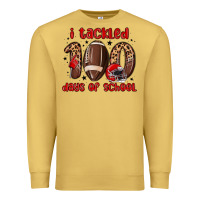 Antique Gold i tackled 100 days of school Premium Sweatshirt - MaliasSmallBusiness