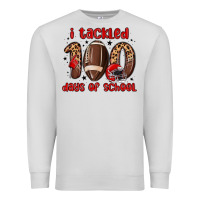Dove Grey i tackled 100 days of school Premium Sweatshirt - MaliasSmallBusiness