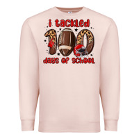 Pale Pink i tackled 100 days of school Premium Sweatshirt - MaliasSmallBusiness