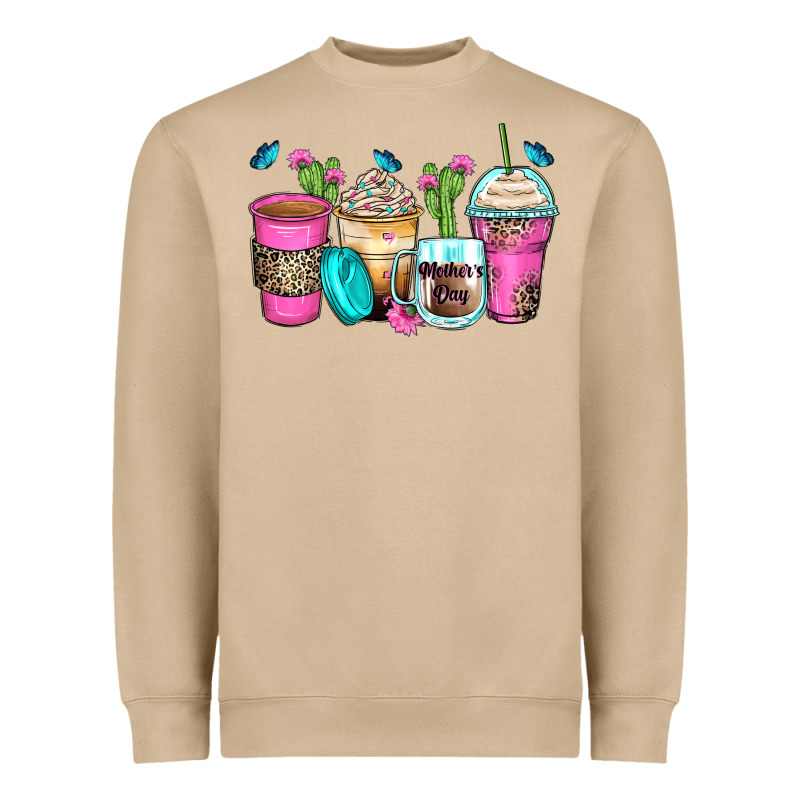 Mother's Day Coffee Cups Heavyweight Sweatshirt by Zillion Design Studio | Teevron