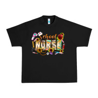 Black school nurse Urban Heavy Tee - CowhideDigitalArt