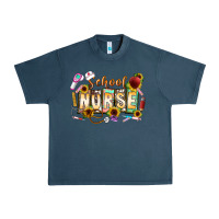 Midnight Navy school nurse Urban Heavy Tee - CowhideDigitalArt