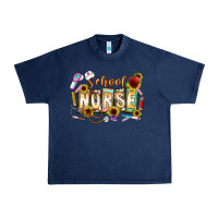 Navy school nurse Urban Heavy Tee - CowhideDigitalArt