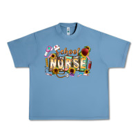 Pebble Blue school nurse Urban Heavy Tee - CowhideDigitalArt