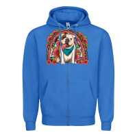 True Royal english bulldog floral rainbow Zipper Hoodie - Artiststas