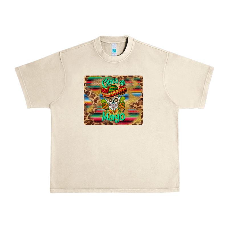 Cinco De Mayo Sombrero Skull Mousepad Urban Heavy Tee by BarkalooDesign | Teevron