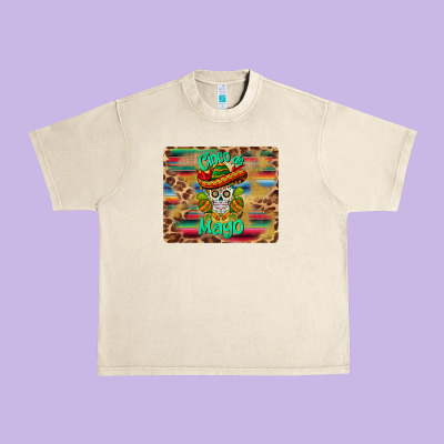 Cinco De Mayo Sombrero Skull Mousepad Urban Heavy Tee Designed By Barkaloodesign