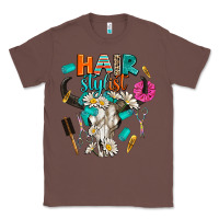 Chestnut bullskull hairstlist Classic Tee - AdoDesignShop