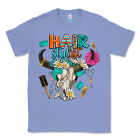 Colony Blue bullskull hairstlist Classic Tee - AdoDesignShop
