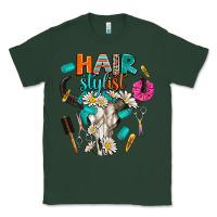 Sports Green bullskull hairstlist Classic Tee - AdoDesignShop