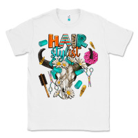 White bullskull hairstlist Classic Tee - AdoDesignShop