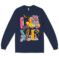 Navy love easter Long Sleeve Tee - AdoDesignShop