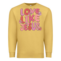 Antique Gold love like jesus Premium Sweatshirt - MaliasSmallBusiness