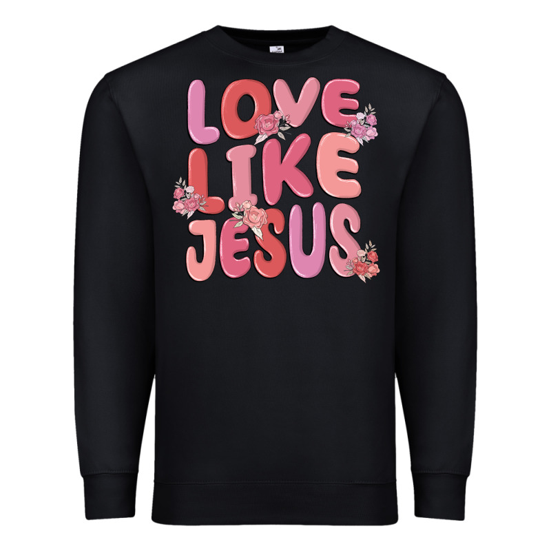 Love Like Jesus Premium Sweatshirt by MaliasSmallBusiness | Teevron