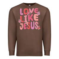 Chestnut love like jesus Premium Sweatshirt - MaliasSmallBusiness