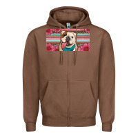 Chestnut english bulldog floral license plate Zipper Hoodie - Artiststas