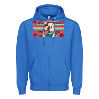 True Royal english bulldog floral license plate Zipper Hoodie - Artiststas