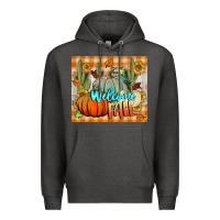 Charcoal Heather welcome fall tumbler Premium Hoodie - BundleAndBundleShop