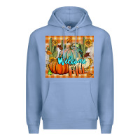 Colony Blue welcome fall tumbler Premium Hoodie - BundleAndBundleShop