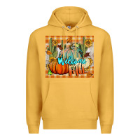 Mustard welcome fall tumbler Premium Hoodie - BundleAndBundleShop