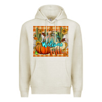 Oatmeal Heather welcome fall tumbler Premium Hoodie - BundleAndBundleShop