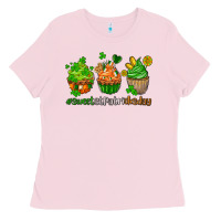 Sweet St Patricks Day Cupcake Ladies Tee | Teevron