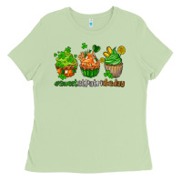 Matcha sweet st patricks day cupcake Ladies Tee - AdoDesignShop